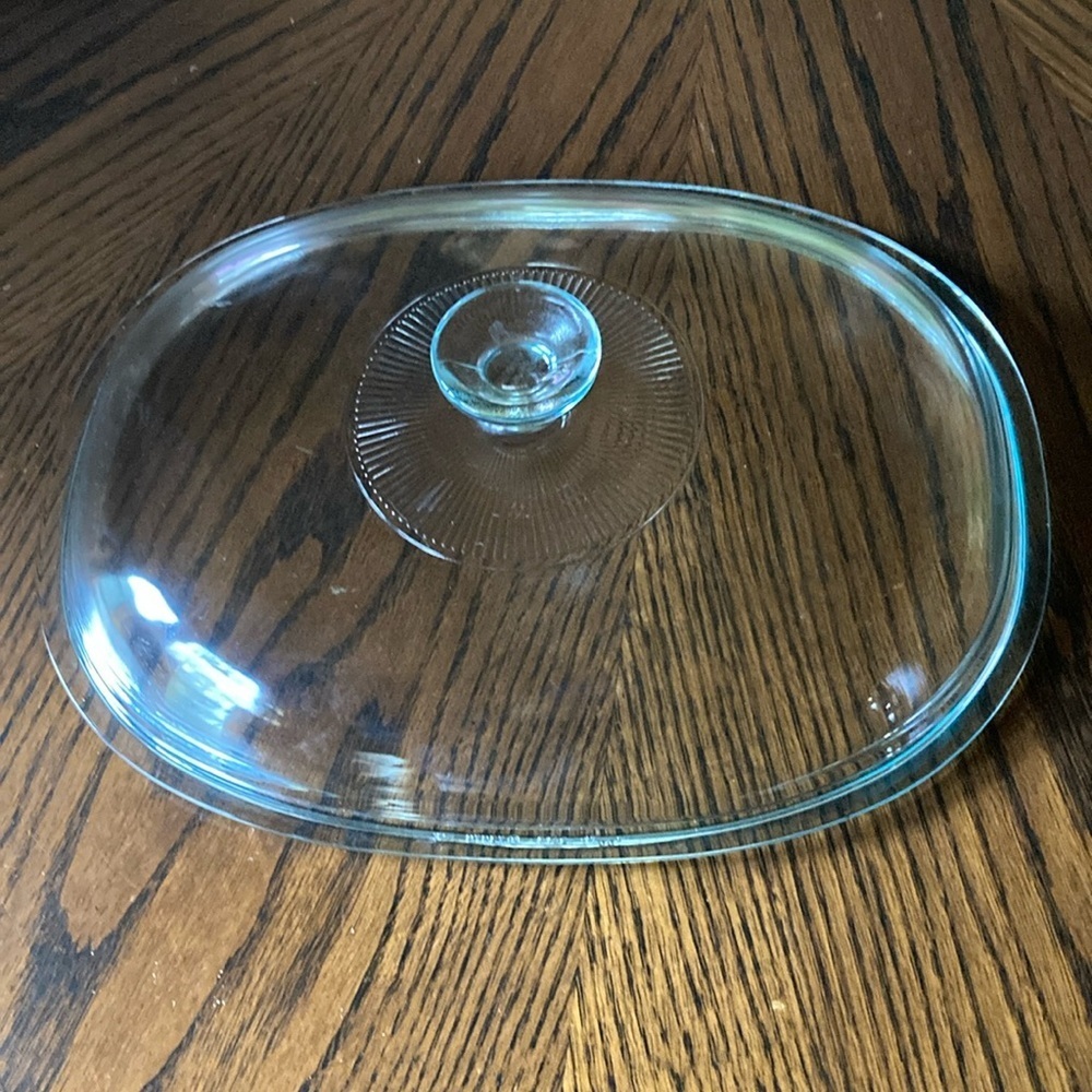 Corningware Pyrex rectangular glass replacement lid for roaster F-14-C